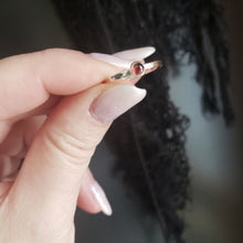 Load image into Gallery viewer, Garnet + Sterling Silver Stacker Ring