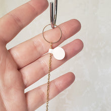 Load image into Gallery viewer, Large Lapis + Quartz Moon Suncatcher