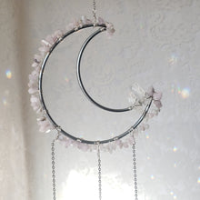 Load image into Gallery viewer, Kunzite Moon Suncatcher Medium