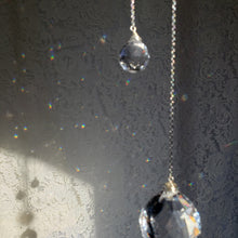 Load image into Gallery viewer, Kunzite Moon Suncatcher Medium