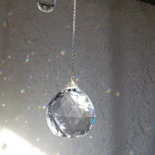 Load image into Gallery viewer, Kunzite Moon Suncatcher Medium