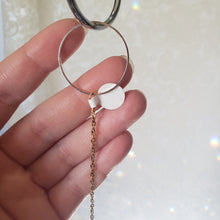 Load image into Gallery viewer, Large Amethyst + Quartz Moon Suncatcher