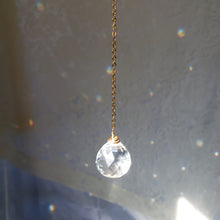 Load image into Gallery viewer, Mini Malachite + Quartz Moon Suncatcher