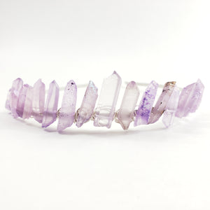 Lilac Aura Quartz Tiara Crown