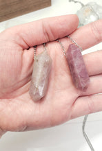Load image into Gallery viewer, Madagascar Rose Quartz Pendant Necklace