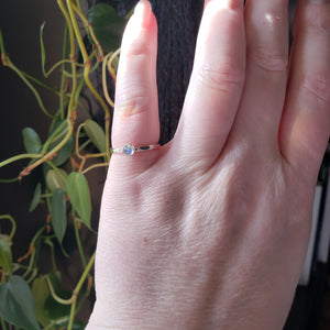 Dainty Moonstone Stack Ring