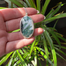 Load image into Gallery viewer, Moss Agate Sterling Silver Necklace
