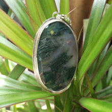 Load image into Gallery viewer, Moss Agate Sterling Silver Necklace
