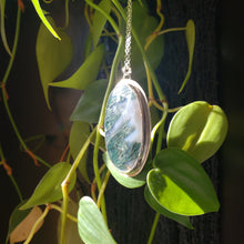 Load image into Gallery viewer, Moss Agate Sterling Silver Necklace
