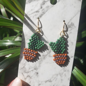 Mini Cactus Bow Drop Earrings