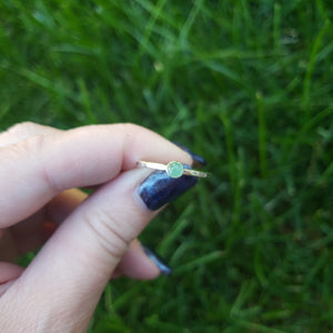 Green Aventurine Stack Ring