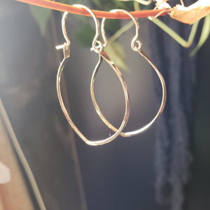 Gold Leaf Hoops