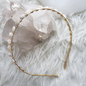 White Moonstone Headband