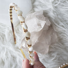 Load image into Gallery viewer, White Moonstone Headband
