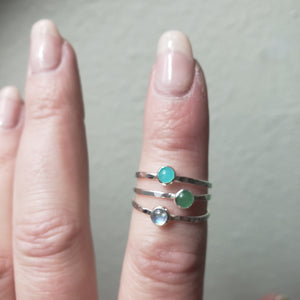 Amazonite Stack Ring