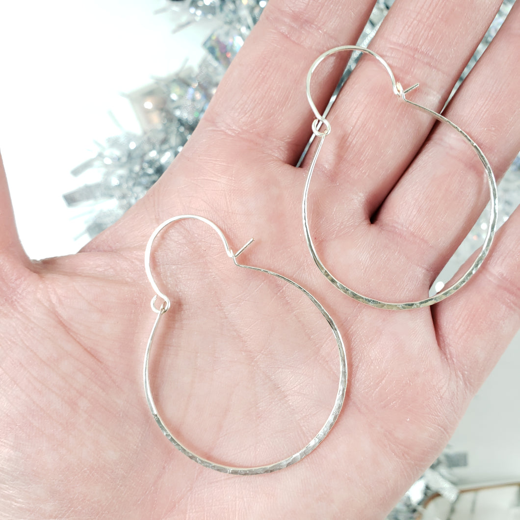 Small Hammered Hoops