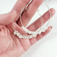 Load image into Gallery viewer, Large Moonstone Hoops
